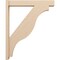 Ekena Millwork 6-in W x 36-in D x 44-in H Funston Block Rough Cedar Woodgrain TimberThane Outlooker, Primed Tan OUTUR060X36X44FST44RCPR - alternate 6